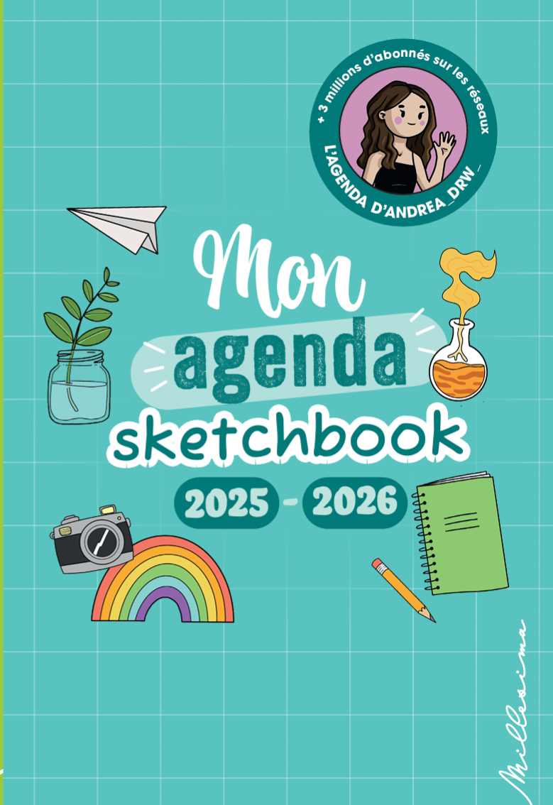 Mon agenda sketchbook 2025-2026 - AndreaDrw