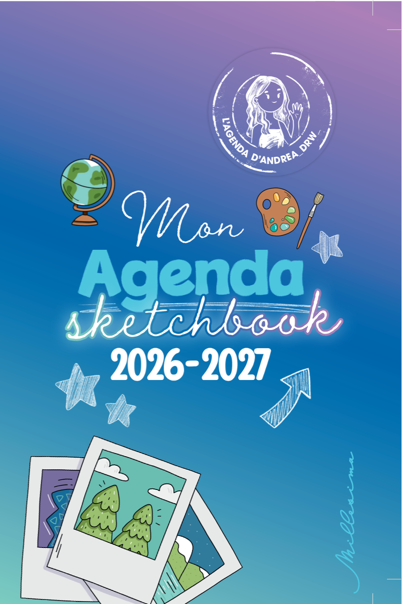 Mon agenda sketchbook 2026-2027 - AndreaDrw